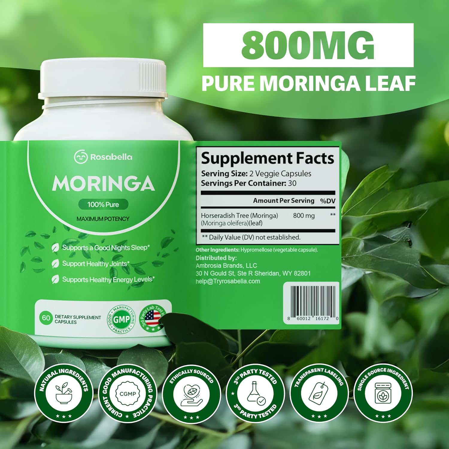 Rosabella Moringa Capsules