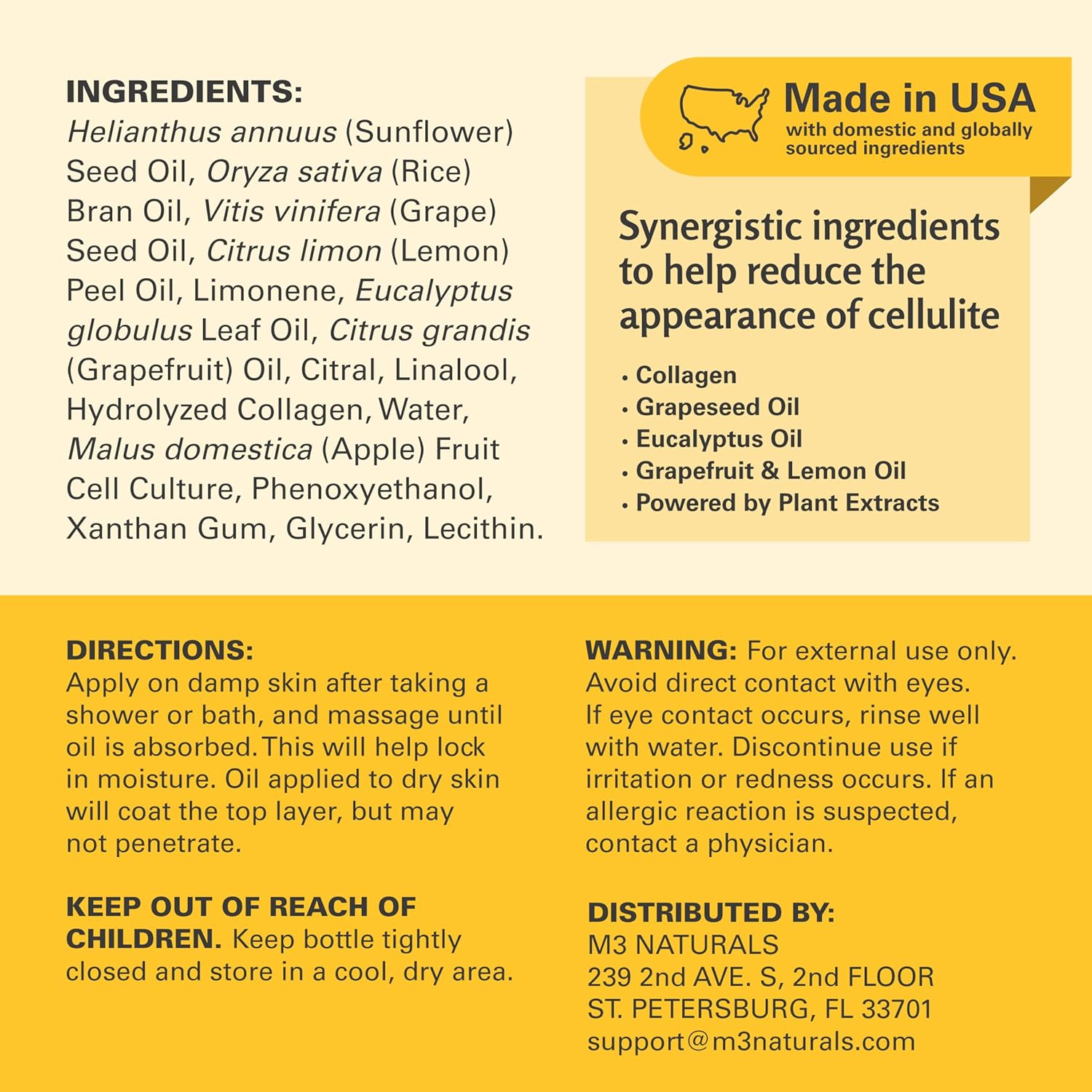 Firming Body Massage Oil with Collagen & Stem Cell